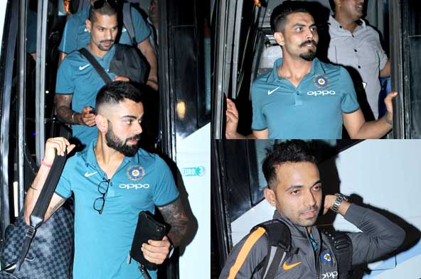 Spotted: Virat Kohli and Co at the airport