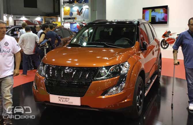 Mahindra XUV500 with dual-tone paint showcased at Automobile Barcelona