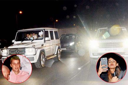 Justin Bieber caught in midnight love chase after arriving in Mumbai