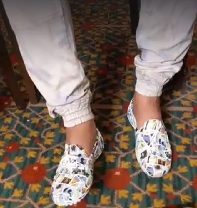 Gurmeet Ram Rahim Singh wore these funky shoes