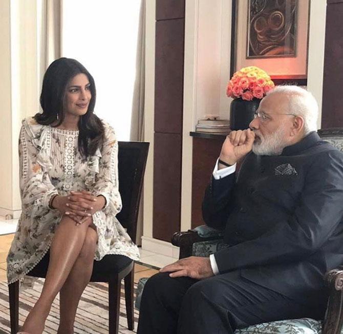 Priyanka Chopra meets PM Narendra Modi in Berlin. See photo