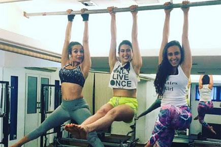 Sara Ali Khan and Malaika Arora turn gym buddies, photo goes viral