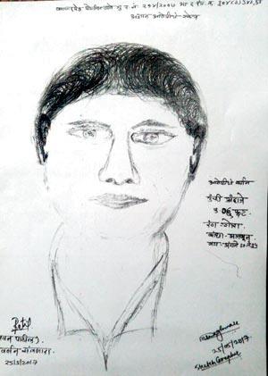 The sketch prepared by police
