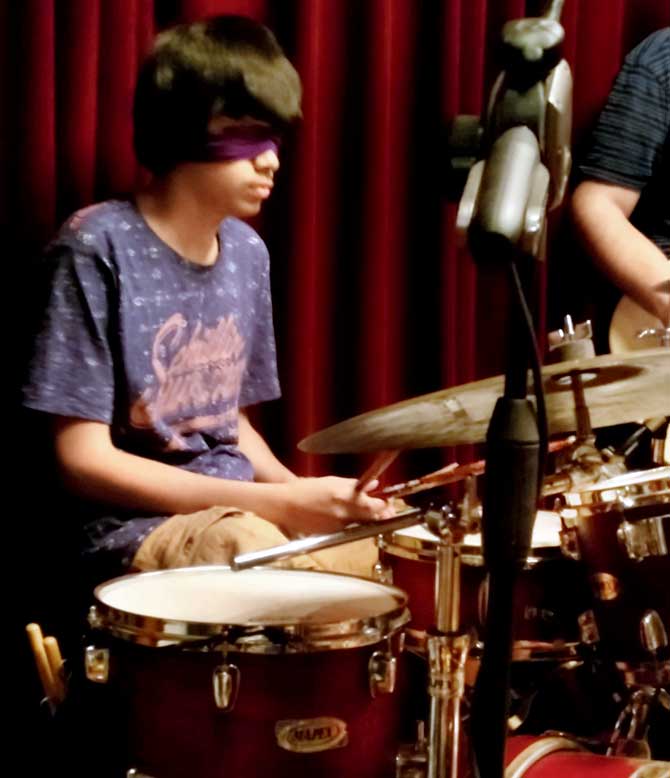 Aditya Bhagavatula, 15, is the youngest musician to participate in the experience