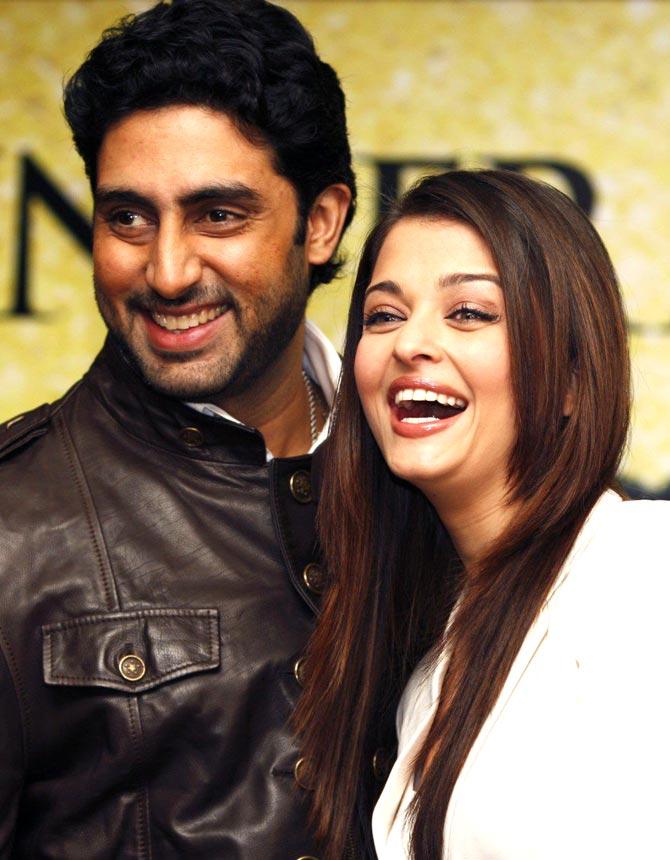 Abhishek Bachchan with wife Aishwarya Rai