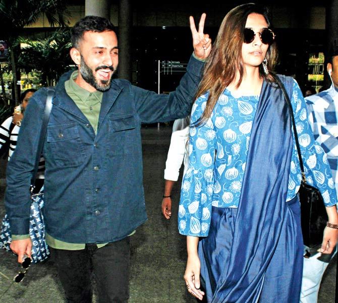 Sonam Kapoor with Anand Ahuja