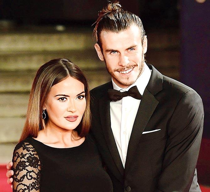 Gareth Bale with fiancee Emma-Rhys Jones