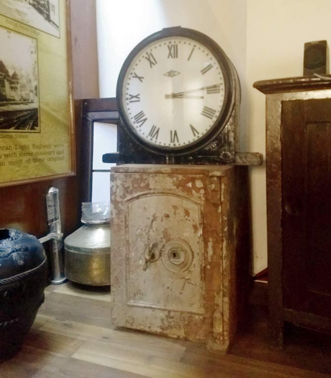 The Victorian-era safe found at Mumbra at the CSMT gallery