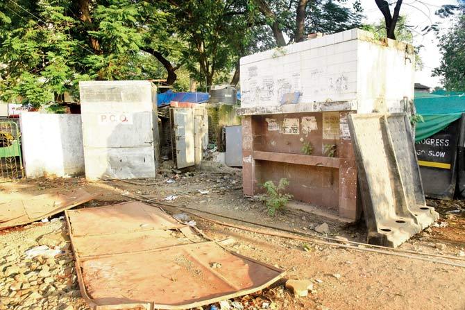 The encroached portions of Bhausaheb Hire garden outside Mumbai Central Railway station that will be cleared soon