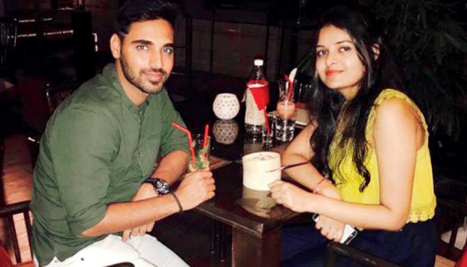 Bhuvneshwar Kumar and Nupur Nagar