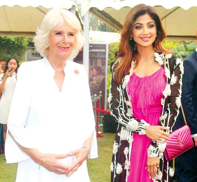 Camilla Parker Bowles and Shilpa Shetty