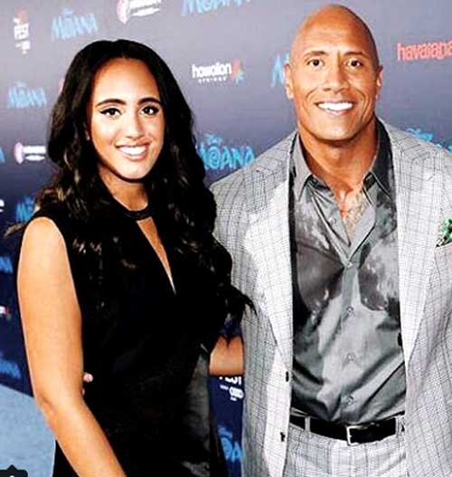 Dwayne Johnson with daughter Simone Garcia Johnson. Pic/Instagram