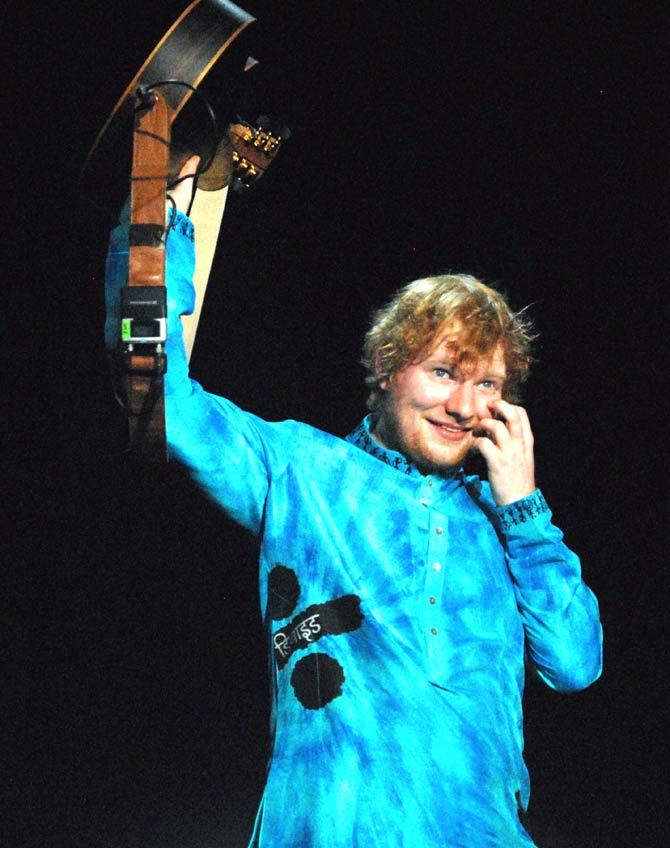 Ed Sheeran. Pic/AFP