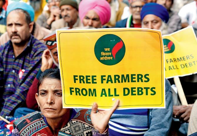 Farmers who cannot pay back their loans are freeloaders; businesspeople who cannot repay their loans are either canny moneymen who opt for bankruptcy or the government steps in to replenish starving banks for the good of the country. Pic/AFP