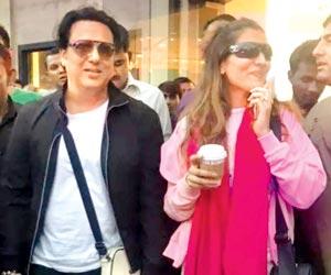 Govinda and daughter Tina Ahuja mobbed by fans for selfies