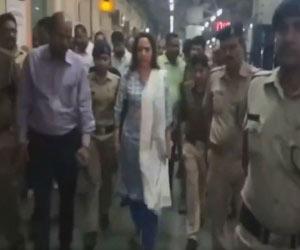 Watch video: Bull interrupts Hema Malini's inspection of Mathura station