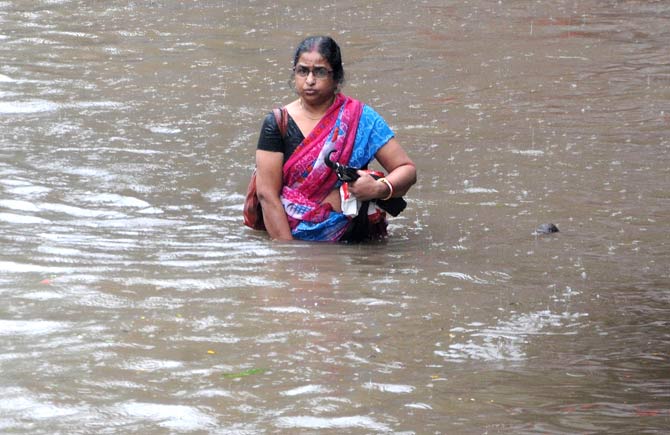 BMC says the drainage overhaul in flood-prone Hindmata would be completed in 18 months. File Pic