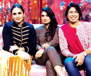 Huma Qureshi's dream-come-true moment with Mithali Raj and Jhulan Goswami