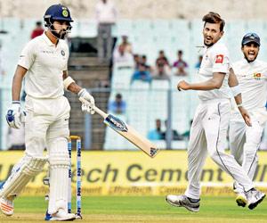 IND vs SL: Here's how Suranga Lakmal shook India on Day 1 at Kolkata