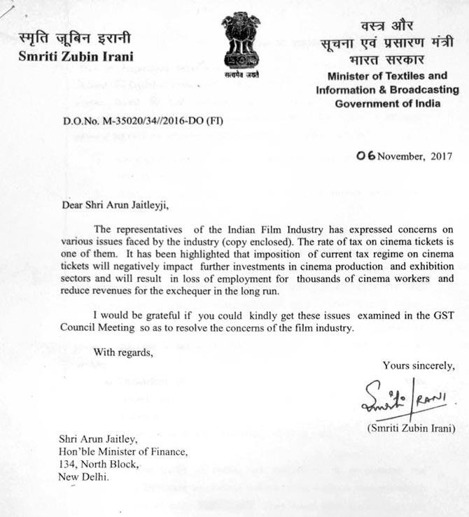 Snapshot of Smriti Irani