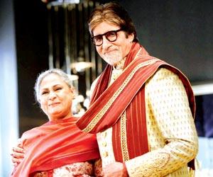 Amitabh Bachchan and wife Jaya shoot for a commercial