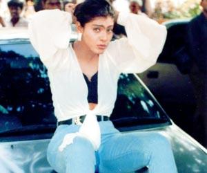 Kajol shares a throwback picture of her first car