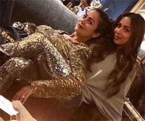 Inside photos of besties Kareena Kapoor and Malaika Arora's 'glittery' night