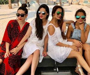 Malaika Arora parties in style with Karisma Kapoor and her girl-gang in Alibaug