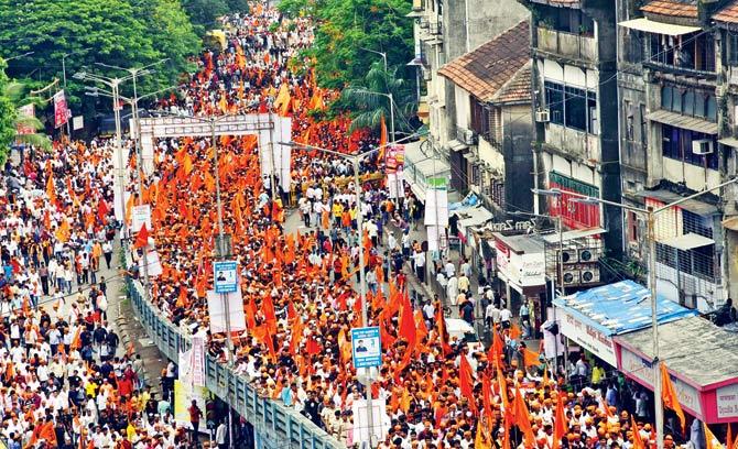 The incident prompted the entire Maratha community to march across the state in protest. File pic