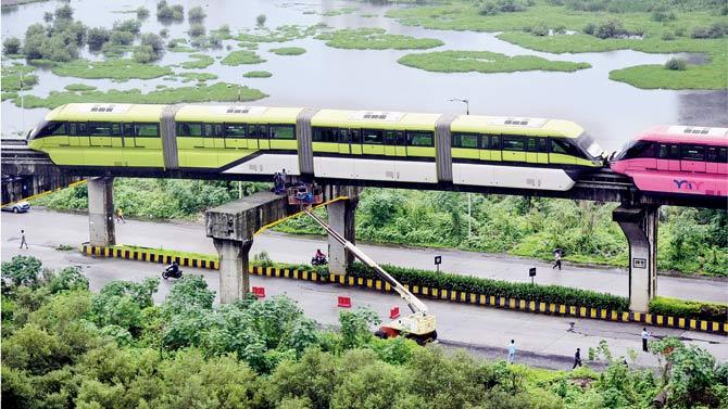 Monorail services have been shut down a number of times due to technical issues. File pic