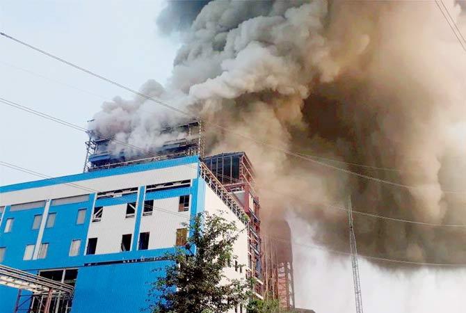 The massive explosion that ripped a boiler at NTPC