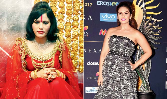 Radhe Maa and Huma Qureshi