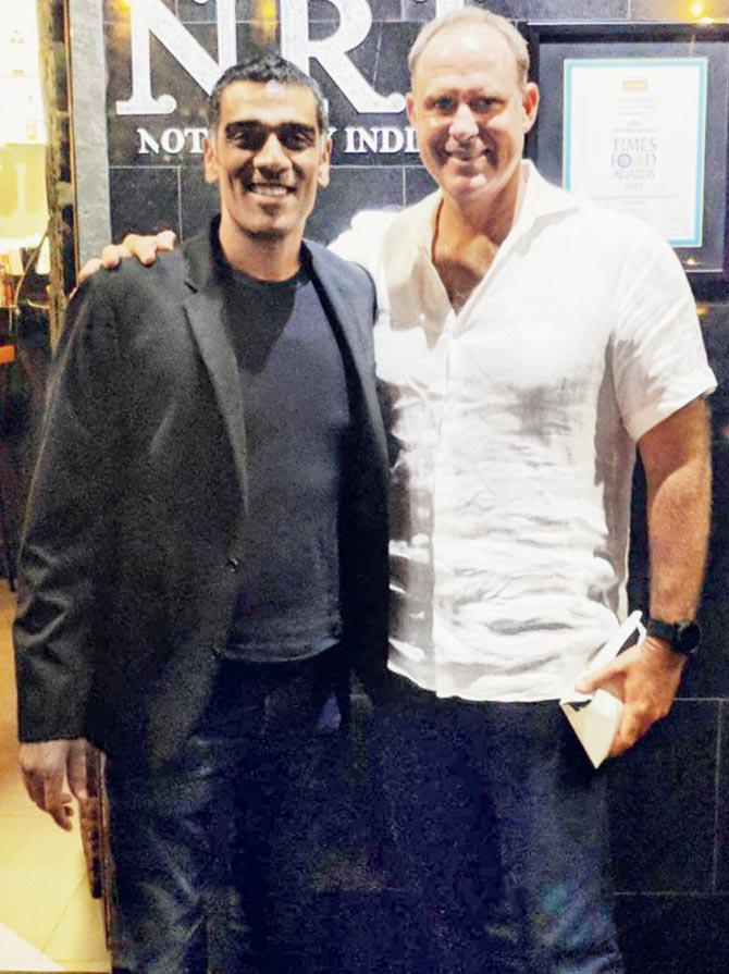 Ravi Krishnan and Matthew Hayden