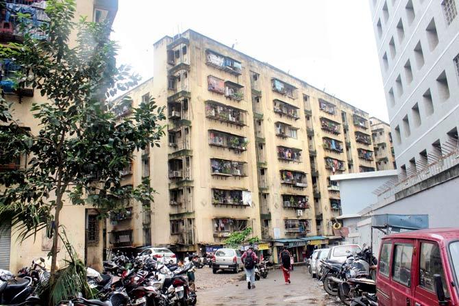 SRA buildings opposite the MIDC office in Andheri East. File pic