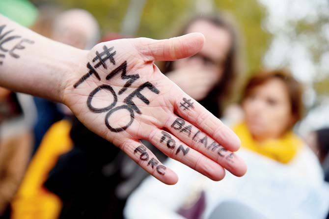 Millions of women have come forward through the #MeToo campaign to share their experiences of sexual assault and to show solidarity with other survivors. Pic/AFP