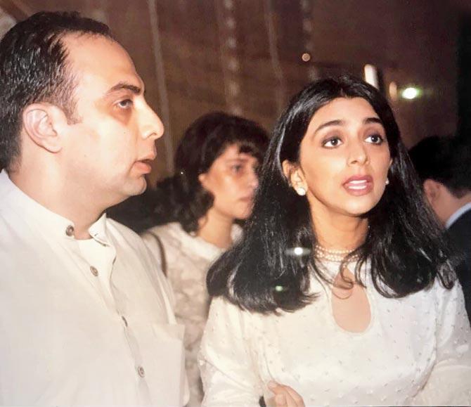 "This was probably taken in 1996 during a fashion show at the store. Until 2000, when India launched its first fashion week, Ensemble housed an annual fashion show. It was a glamorous affair, where the city turned up to see the latest trends, and interact with designers," says Tina.