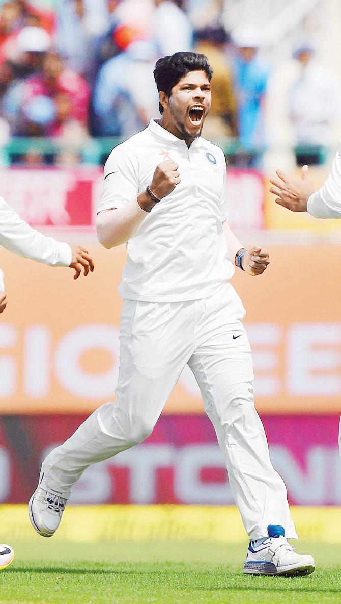 India pacer Umesh Yadav claimed the last two wickets of the day