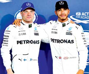 F1: Valtteri Bottas pips Lewis Hamilton to take pole in Abu Dhabi GP