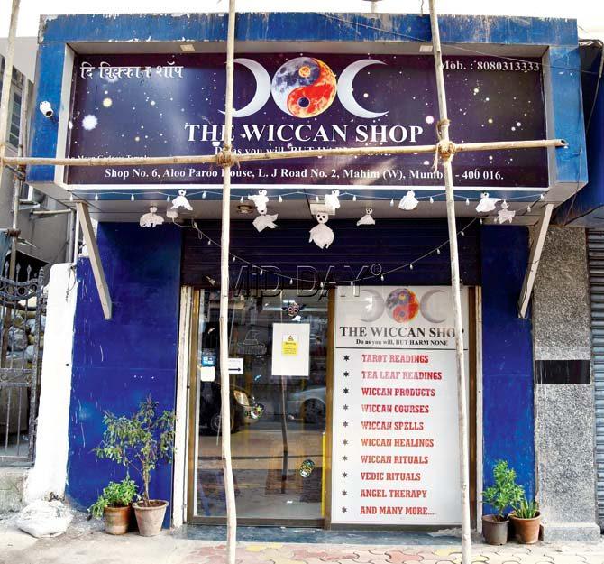 The Wiccan Shop in Mahim. Pics/Shadab Khan, Rane Ashish