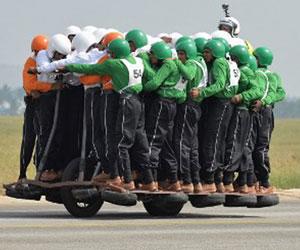 58 Army men ride motorbike in Bengaluru for world record