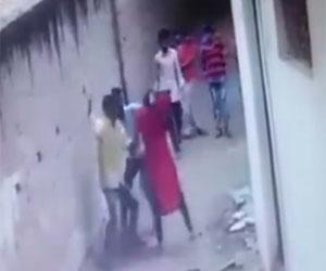 Shocking video: Woman thrashed by molesters in Gorakhpur