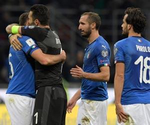 Gianluigi Buffon bids teary Italy farewell after missing out on World Cup finals