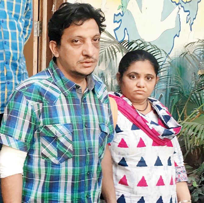 Hetal Shah with her husband Bhavin