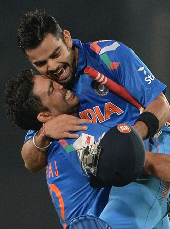 Virat Kohli and Yuvraj Singh