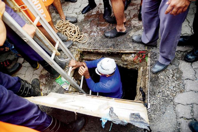 The move comes months after city gastroenterologist, Dr Deepak Amr­apurkar, died after slipping into an open manhole during the August 29 deluge. representation pic