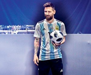 Lionel Messi has a ball