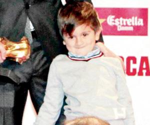 Lionel Messi's son Thiago is Barcelona mate Luis Suarez's new friend