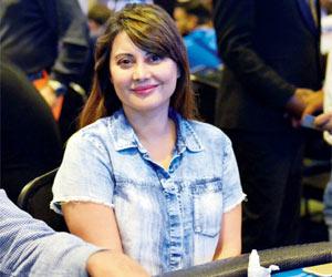 Actress Minissha Lamba among other participants at the World Poker Tour in Goa