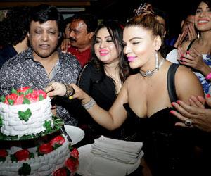 Rakhi Sawant, Deepshikha Nagpal, Kaishav Arora, Mink Brar, Kangana Sharma and other popular Bollywood and TV celebs attended Misti Mukherjee's birthday bash in Mumbai
