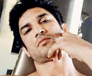 Spotted: Sushant Singh Rajput taking a catnap